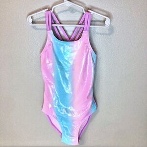 Purple One Piece Bathing Suit Size 7/8